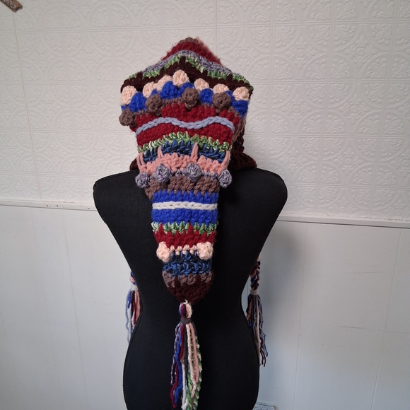 Festival Hat, Witch Hood, Wizard, Druid Fae, Elf, Whimsical, Cowl, Oversized - Picture 4 of 9